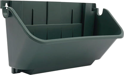 24Pack Vertical Wall Garden Planter, 13 inch Wall-mounted Garden Planters, Stackable Hanging Planter, Plastic Flower Pot with 4 Drainage Tray & 6.56FT Drainage Pipe for Indoor and Outdoor (Green)