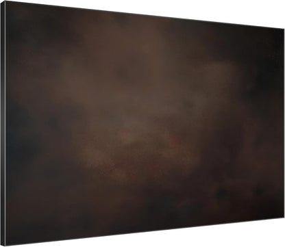 SIGNWIN 46"x60" Extra Large Framed Wall Art Dark Brown Abstract Moody Illustration for Home Living Room Bedroom Decor (Frame Assembly Required)