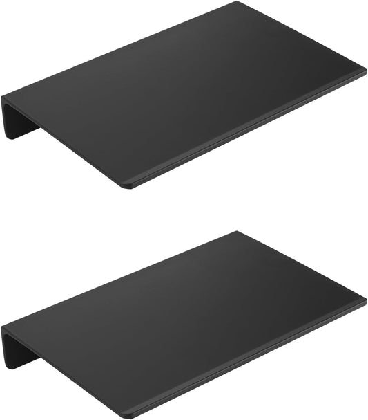 JOOM Metal Wall Floating Shelf - Metal Wall Shelf, Floating Shelf, Bathroom Shelf, Display Shelves for Storage (Black, 8 Inch)