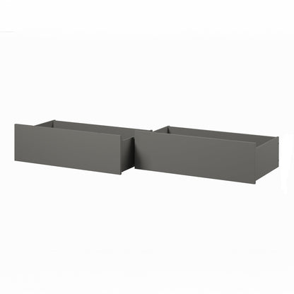 AFI Twin/Full Under Bed Storage Drawers (Set of 2), Grey