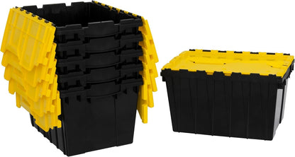 Akro-Mils KeepBox 12 Gallon Storage Container, Nesting and Stackable Plastic Storage Box with Lid