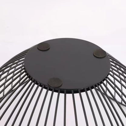 Fruit Basket for Kitchen Counter, 10 Inches Mordern Black Metal Wire Produce Bowl for Fruit Vegetable (Curve)