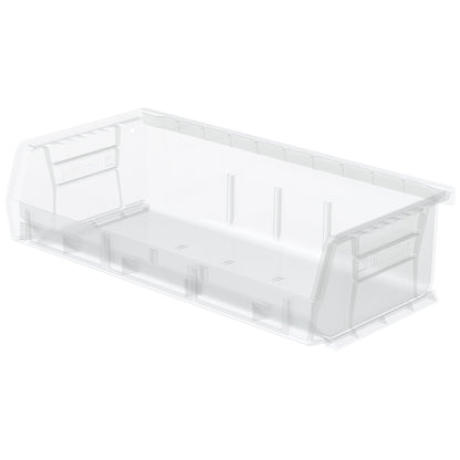 Akro-Mils 30232 AkroBins Plastic Storage Bins, 5"x11"x3", Clear, 8-Pack