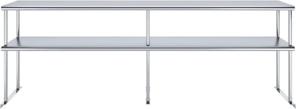 AmGood Double OverShelf Stainless Steel NSF - Many (96" Long x 12" Deep)