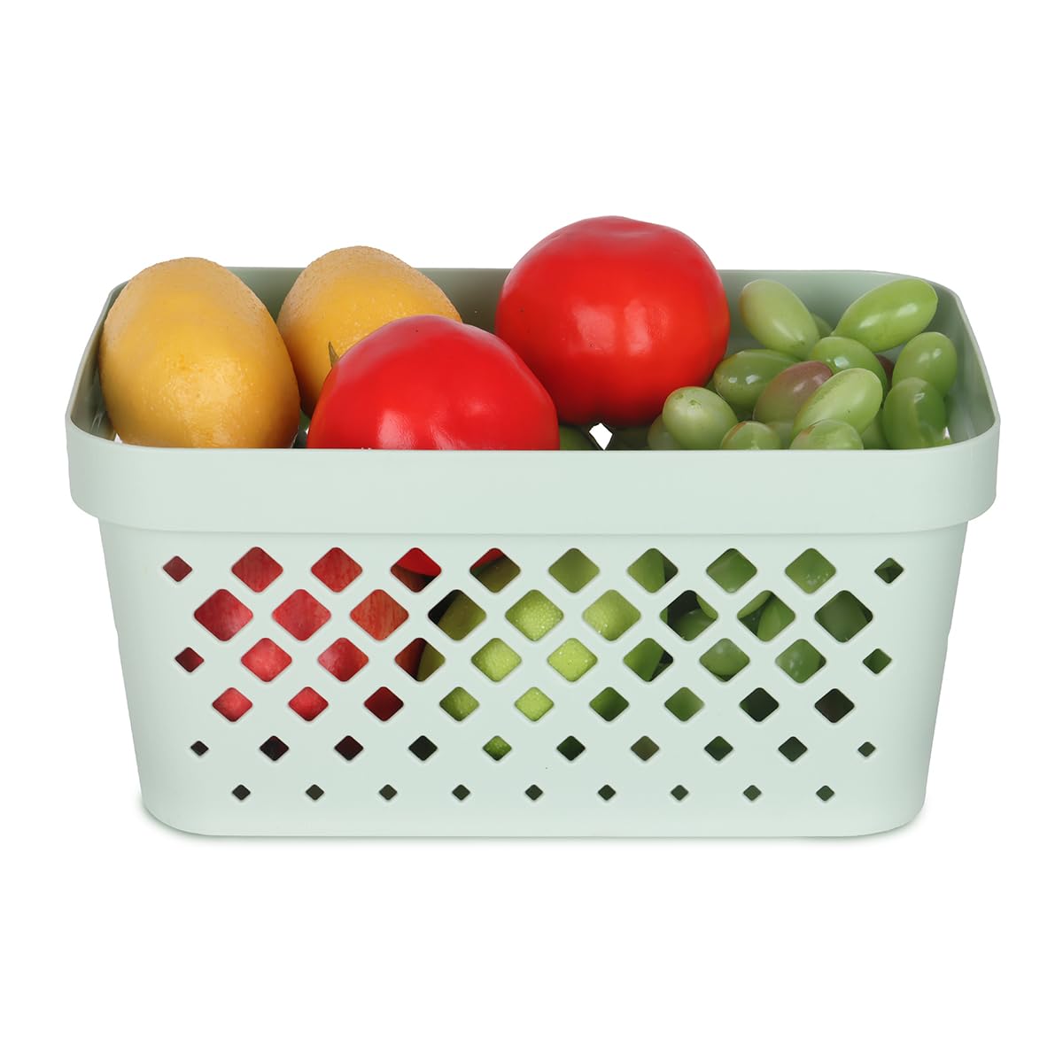 Glad Plastic Baskets for Organizing, Set of 6 | Pantry Storage for Under Counter, Linen Closet, and