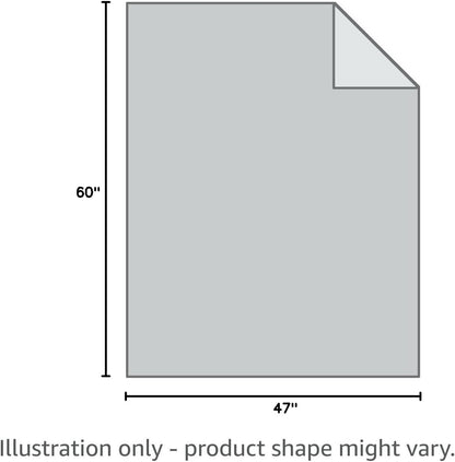 Merino Wool Chunky Knit Throw Blanket, 47x60in, Camel