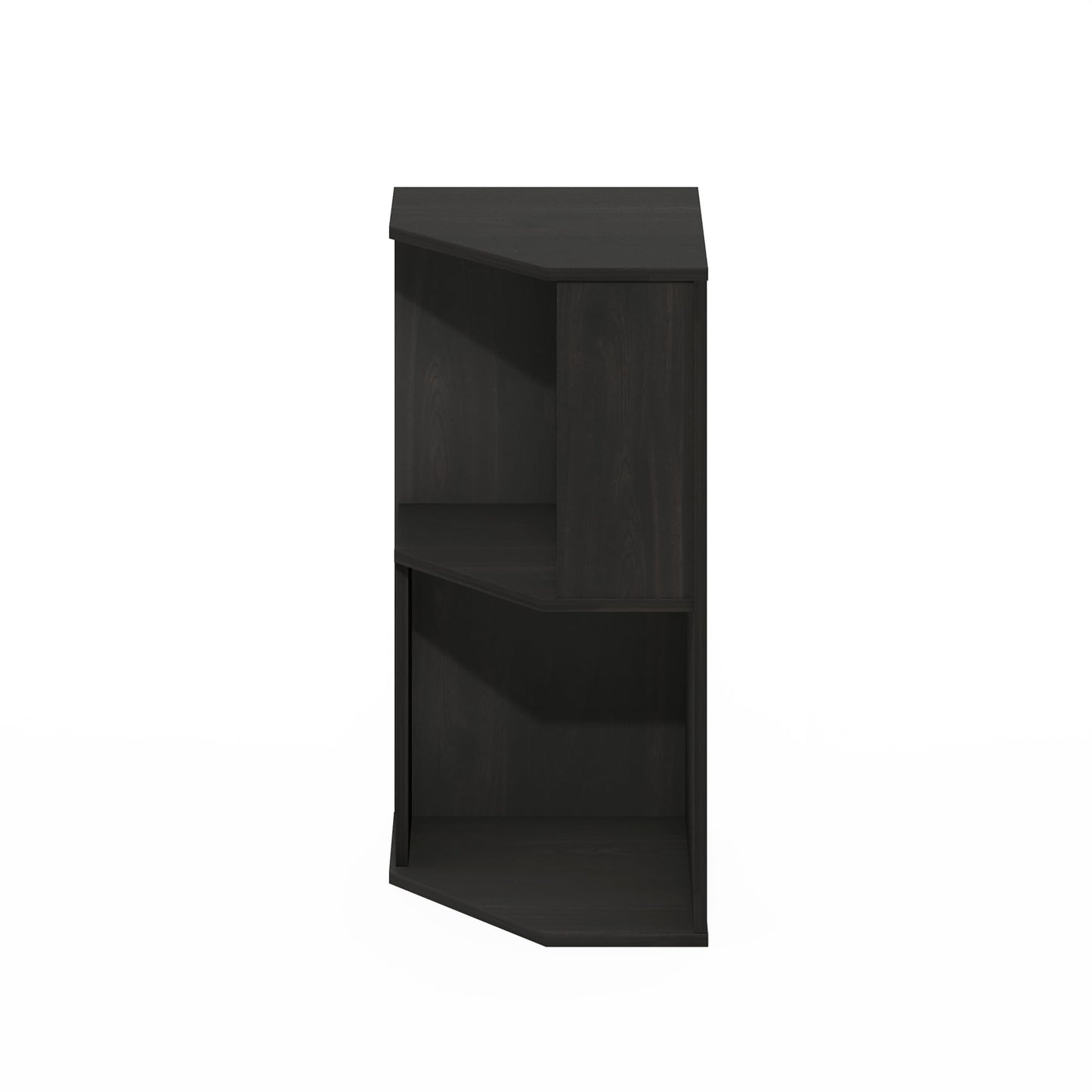 Furinno ECON Corner Shelf, 2-Tier Corner Book Shelf, Standing Storage Shelves, Cube Display Rack
