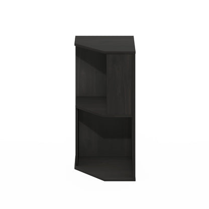 Furinno ECON Corner Shelf, 2-Tier Corner Book Shelf, Standing Storage Shelves, Cube Display Rack