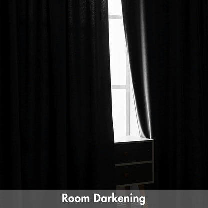 MIULEE Grey Velvet Curtains Thermal Insulated Blackout Curtain Drapes for Bedroom Living Room Darkening 84 Inches Long Curtains Panels Rod Pocket Set of 2