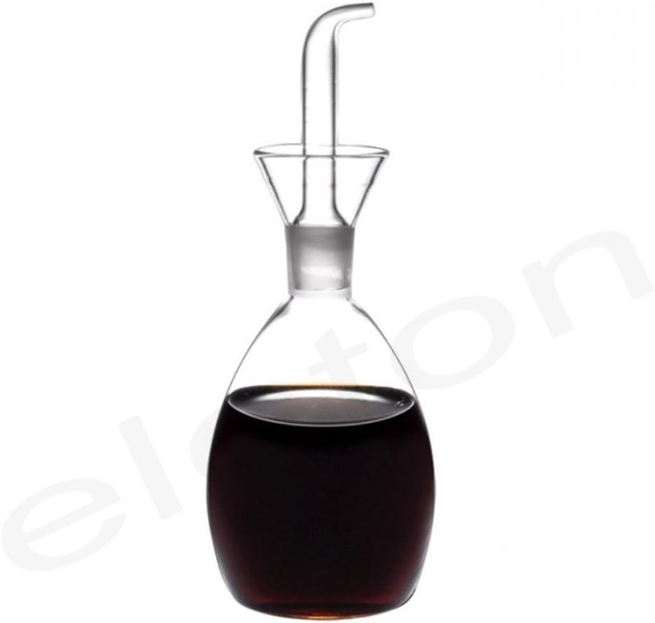 ELETON Planet Glass Oil Decanter and Cruet 10 Ounces