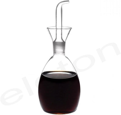 ELETON Planet Glass Oil Decanter and Cruet 10 Ounces
