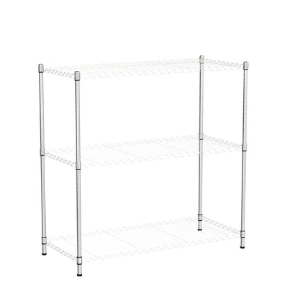 EFINE 2-Pack 3-Shelf Chrome Shelving Unit with 3-Shelf Liners, Adjustable Rack, Steel Wire Shelves
