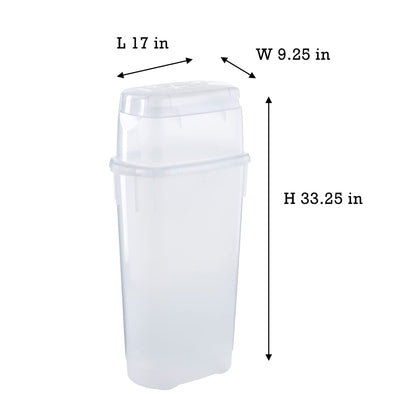 Rubbermaid Wrap N' Craft Plastic Wrapping Paper Organizer Storage Container with Top Ornament