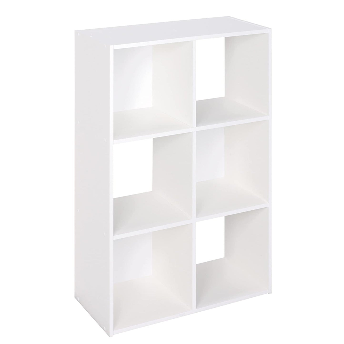 ClosetMaid Cubeicals 6 Cube Storage Shelf Organizer Bookshelf, Stackable, Vertical or Horizontal