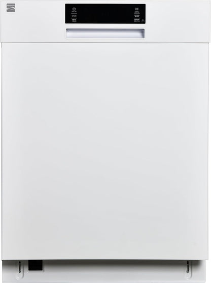 Kenmore 24" Built-in Stainless Steel Tub Dishwasher EasyFlex 3rd, SmartWash, UltraWash Plus, TurboDry, and MoreSpace Adjustable Rack, Energy Star Certified, White