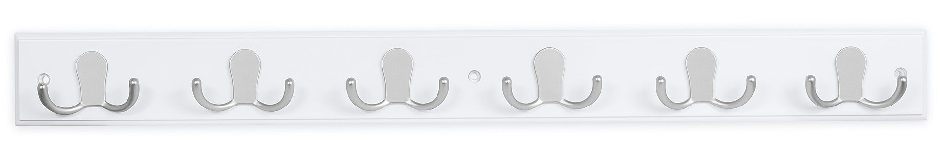 BIRDROCK HOME Dual Hook Coat and Hat Rack - 6 Dual Hooks - 27 Inches - Wall Mount - Decorative Home