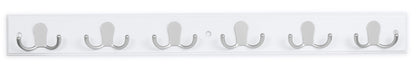 BIRDROCK HOME Dual Hook Coat and Hat Rack - 6 Dual Hooks - 27 Inches - Wall Mount - Decorative Home