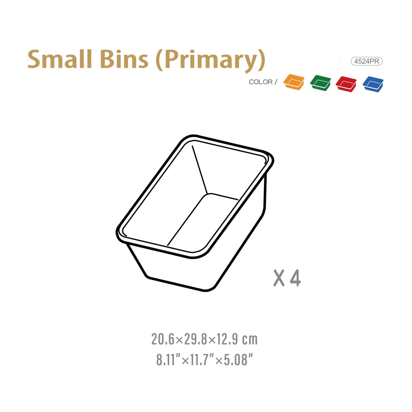 UNiPLAY Small Stackable Storage Bins for Closet Organizers, Food Organizer Bins, Pantry Storage and