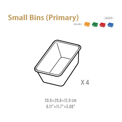 UNiPLAY Small Stackable Storage Bins for Closet Organizers, Food Organizer Bins, Pantry Storage and