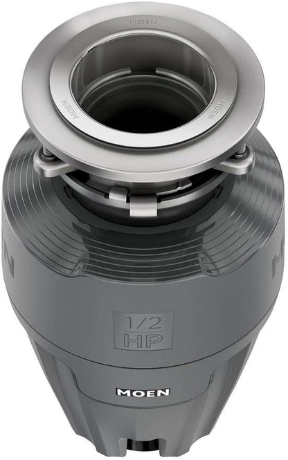 Moen Gray EX Series Prep Series 1/2 Horsepower Garbage Disposal, EX50C
