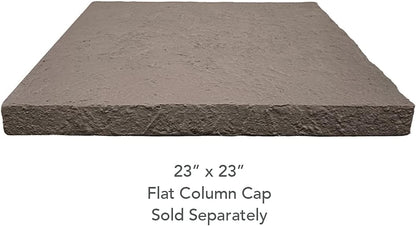 GenStone Faux Stacked Stone 90 Degree Outside Corner Panel 22.5" x 12" in Desert Sunrise Color for Do It Yourself Friendly Home Improvement Projects