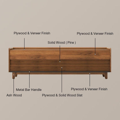 POVISON Fully-Assembled Mid Century Modern TV Stand with Legs, Wood Media Console with Adjustable LED Light for 85-inch TVs, Entertainment Center with Storage for Living Room