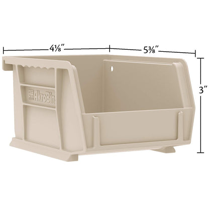 Akro-Mils 30210 AkroBins Plastic Storage Bins, Space-Saving Stackable Bins for Garage, Pantry