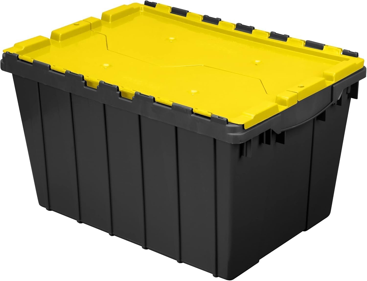 Akro-Mils KeepBox 12 Gallon Storage Container, Nesting and Stackable Plastic Storage Box with Lid