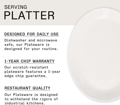 Made In Cookware - Serving Platter - White - Porcelain England