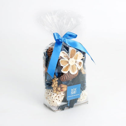 Potpourri Bowl Filler, Spring Pot pourri Dried Flower Vase Fill Mix, Home Decor Scented Dry Poporri, 3 Color Options Natural Flower Home Decor (Blue)