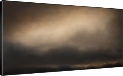 SIGNWIN 24"x46" Extra Large Framed Wall Art Golden Sunset Cloud, Moody Sky Scene for Home Living Room Bedroom Decor (Frame Assembly Required)