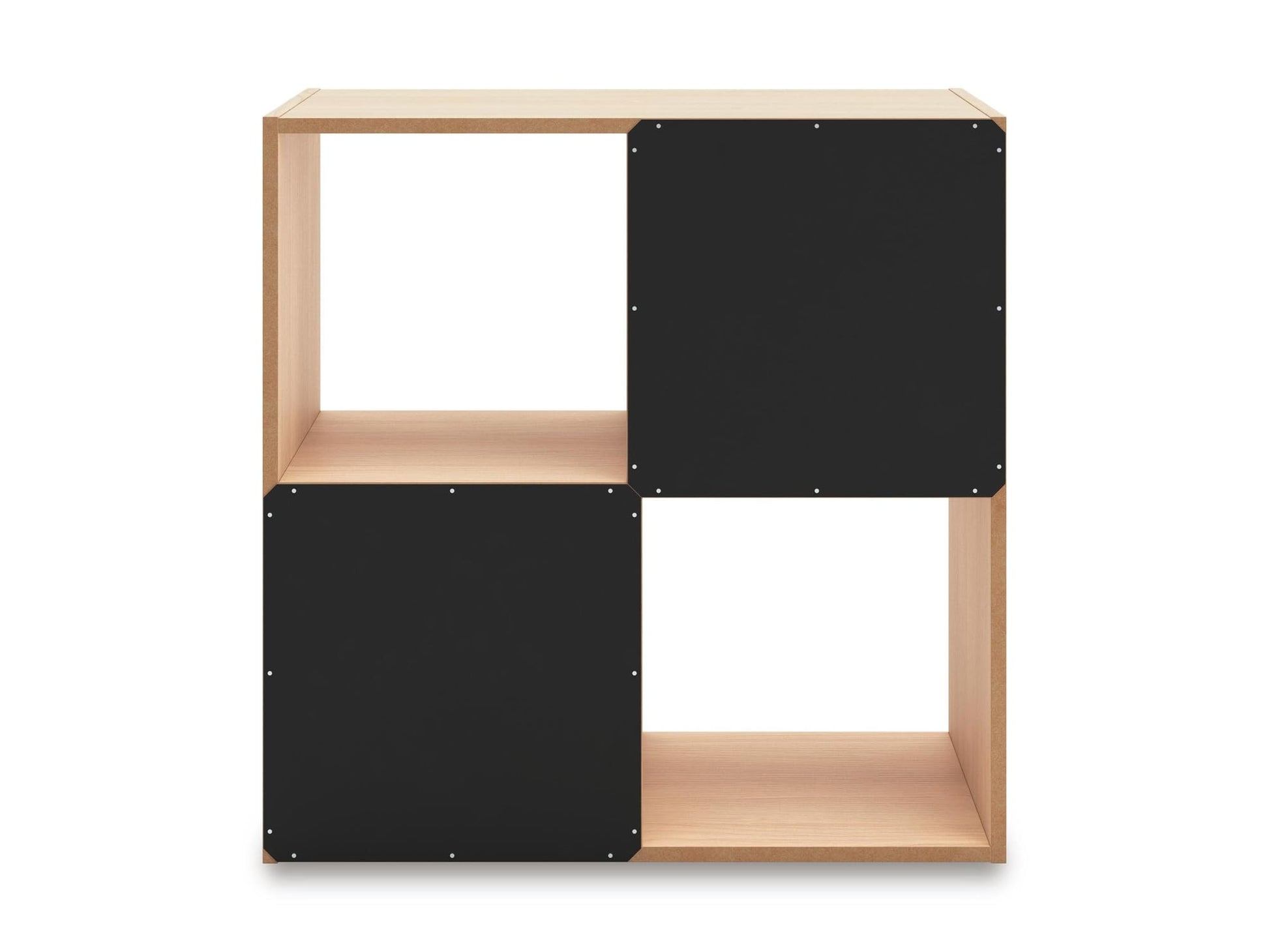 Signature Design by Ashley 4 Cube Organizer Bookcase, Light Brown Ash