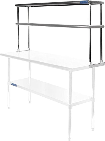 AmGood Double OverShelf Stainless Steel NSF - Many (30" Long x 12" Deep)