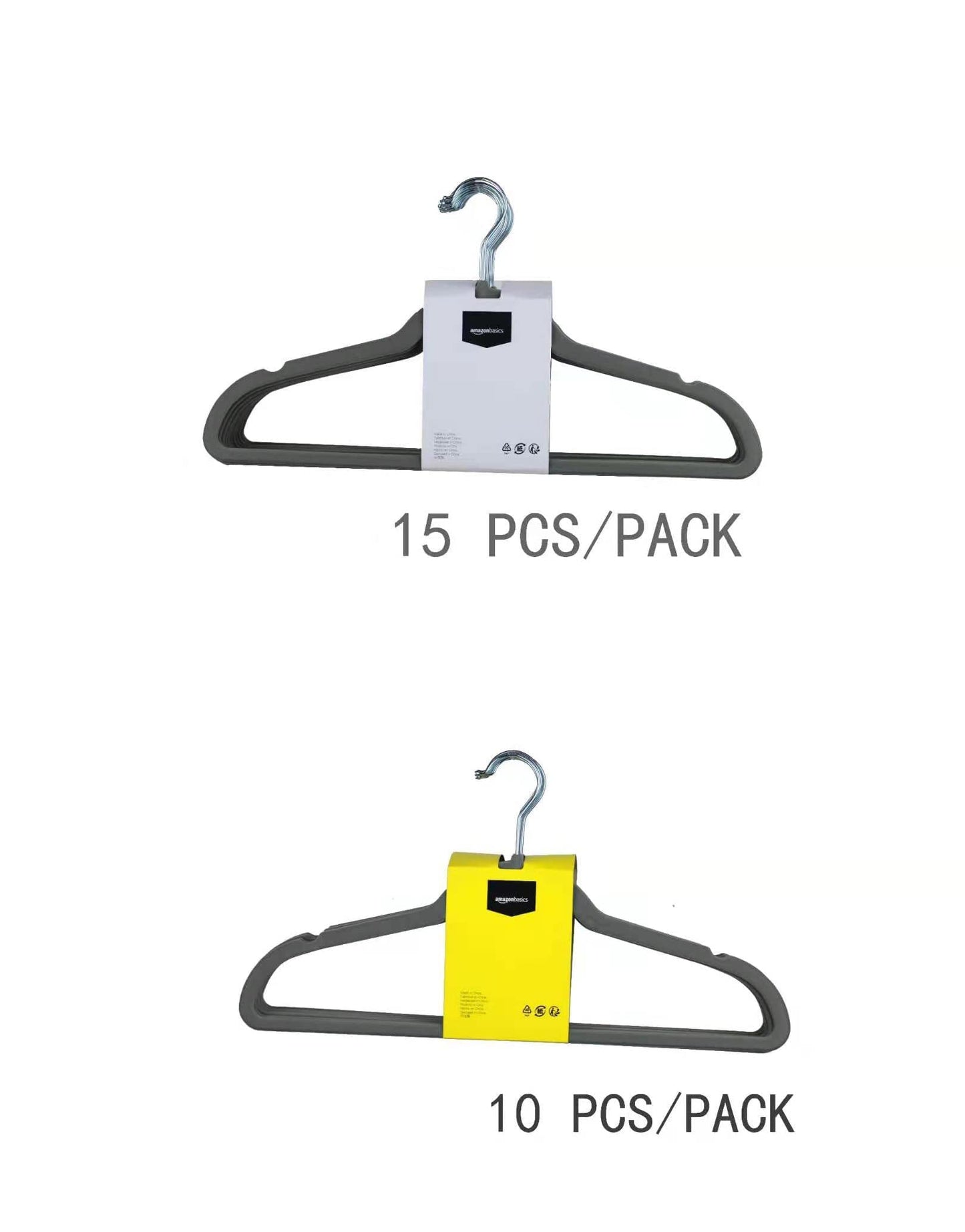 Amazon Basics Slim Velvet Non-Slip Space Saving Suit Clothes Hangers, Closet Organizer