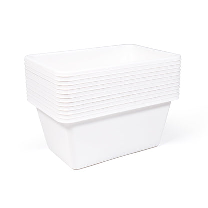 Humble Crew Plastic Storage Bins for Kids, Small Removable Toy Organizer