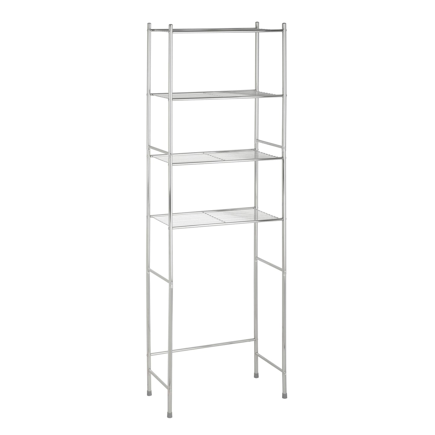 Honey-Can-Do 4-Tier Over-The-Toilet Storage Shelf - Space-Saving Steel Bathroom Restroom Organizer