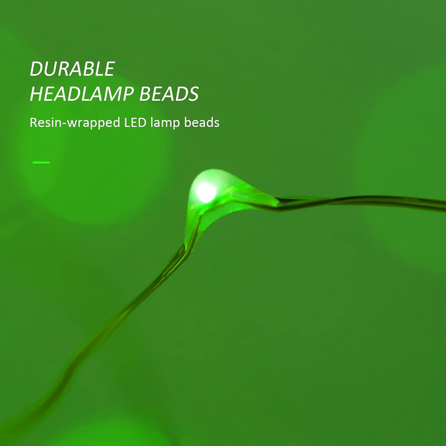 Mini St. Patrick's Day Fairy Lights Battery Operate, 4 Pack Copper Wire 3*AAA Battery Powered Led Starry Fairy String Lights for Bedroom, Christmas, Party, Wedding, Decoration(5m/16ft Green)