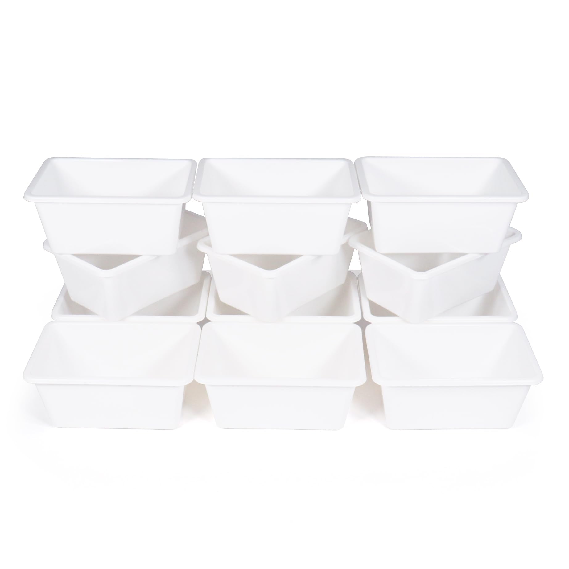 Humble Crew Plastic Storage Bins for Kids, Small Removable Toy Organizer