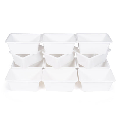 Humble Crew Plastic Storage Bins for Kids, Small Removable Toy Organizer