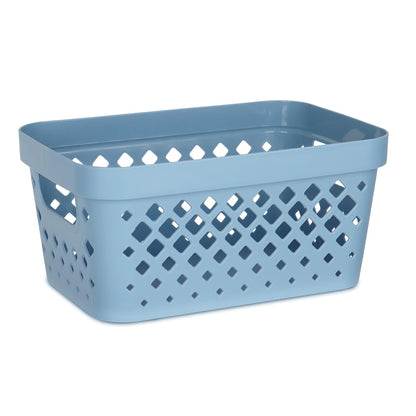 Glad Plastic Baskets for Organizing, Set of 6 | Pantry Storage for Under Counter, Linen Closet, and