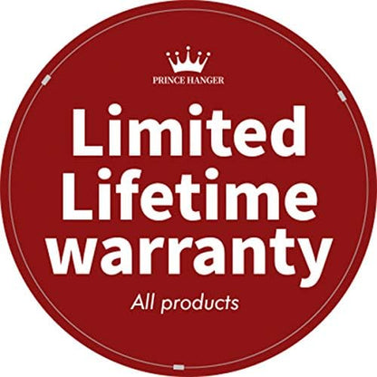 PRINCE HANGER Rack Heavy Duty One Touch System Load 352LBS Clothing Racks for Hanging Clothes Metal Closet Garment Closet system Tension Rod Free Standing Ivory Width Adjustable PHUS-0023