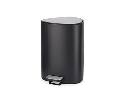 Joseph Joseph EasyStore Stainless Steel 5 Liter/1.3 Gallon Pedal Trash Can with Bin Liner Storage