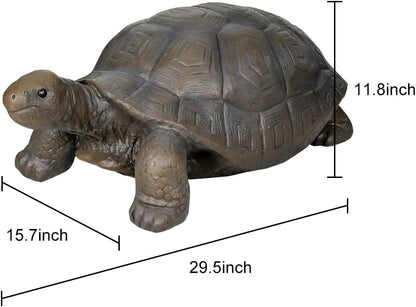 SKYFIRE Turtle Statues for Garden - 29.5' x 15.7' x 11.8' Fiber Reinforced Concrete Figurines, Garden Sculptures & Decor for Outdoors, Lawn, Yard - Outdoor Ornaments Gardening Gifts