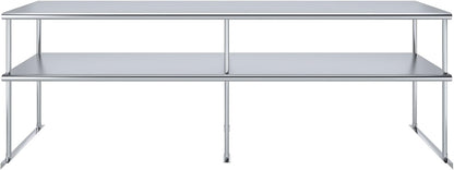 AmGood Double OverShelf Stainless Steel NSF - Many (96" Long x 18" Deep)