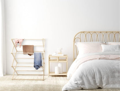 Pennsylvania Woodworks Premium American Maple Clothes Drying Rack - Handcrafted in Pennsylvania - Solid Wood Construction, Collapsible, Eco-Friendly Laundry Solution (X-Large)