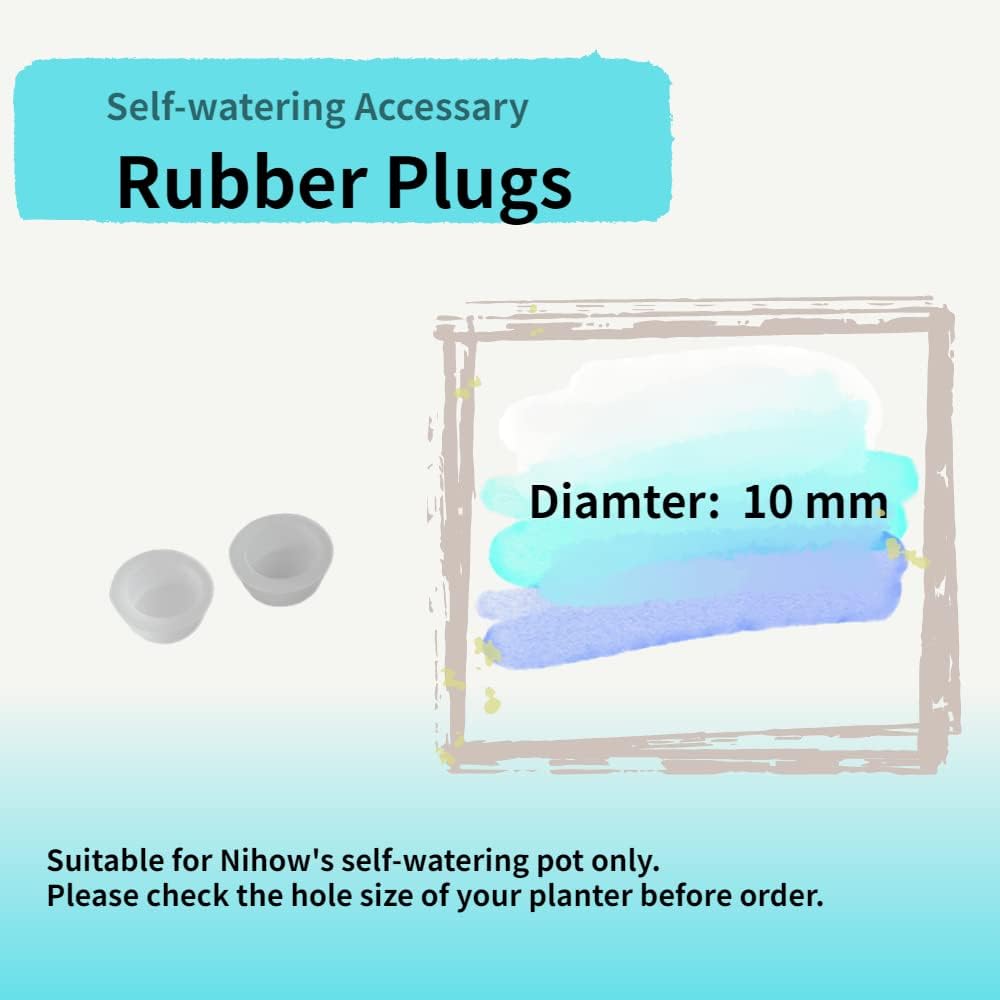 Nihow Self Watering Planter Accessory Set with Wick, Mesh - Enhance Your Plant's Growth and Health Easily