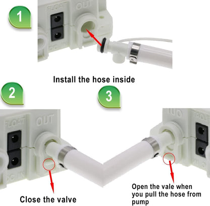 Bottled Water Dispenser Pump System with Single Inlet, 110V 60PSI Drinking Water Electric Water Pump,Compatible with Coffee/Tea Maker, Water Dispenser,Ice Maker,Refrigerator