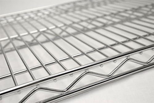 Omega Products Corporation 36" Deep x 72" Wide x 20" High Chrome Mobile Dunnage Rack