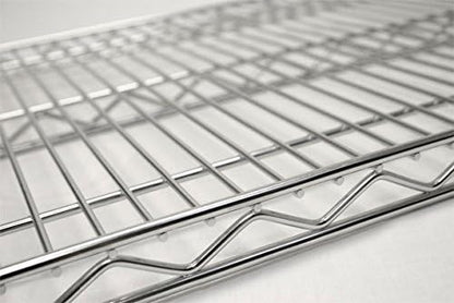 Omega Products Corporation 36" Deep x 72" Wide x 20" High Chrome Mobile Dunnage Rack