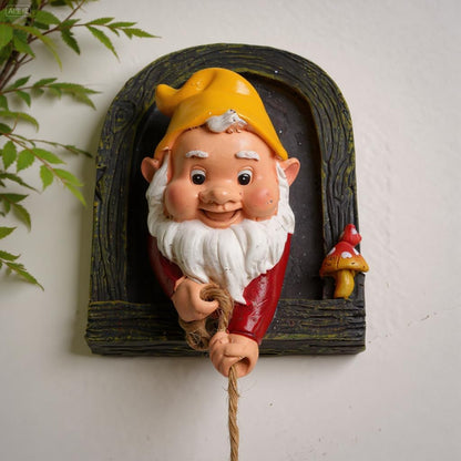 Elenon Climbing Gnomes Tree Faces Decor, Adorable Gnome Tree Hugger Fairy Garden Statue, Funny Peeker Sculpture Outdoor Yard Patio Art (2pcs)